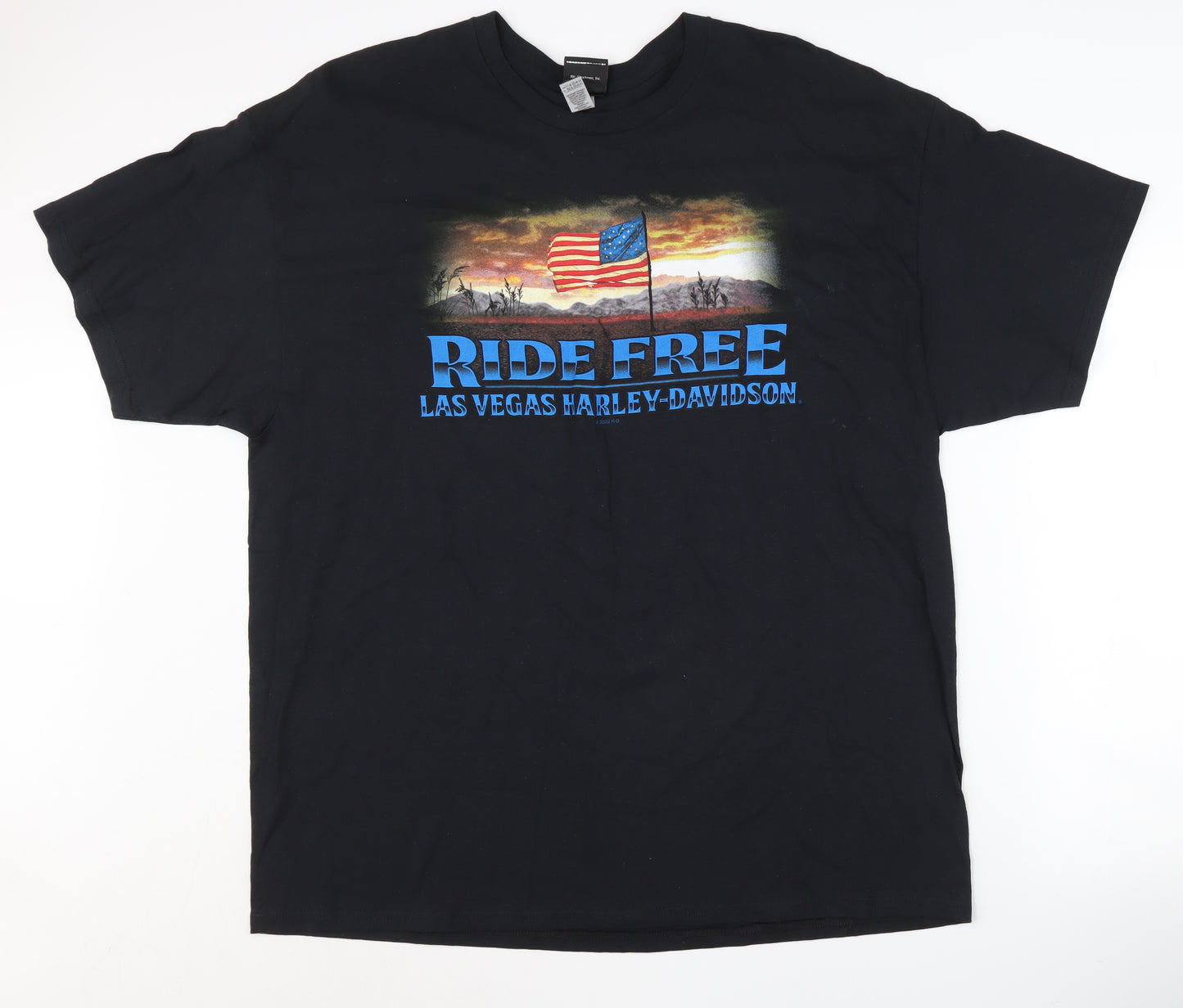 Harley-Davidson Men's 2XL Black Motorcycle T-Shirt