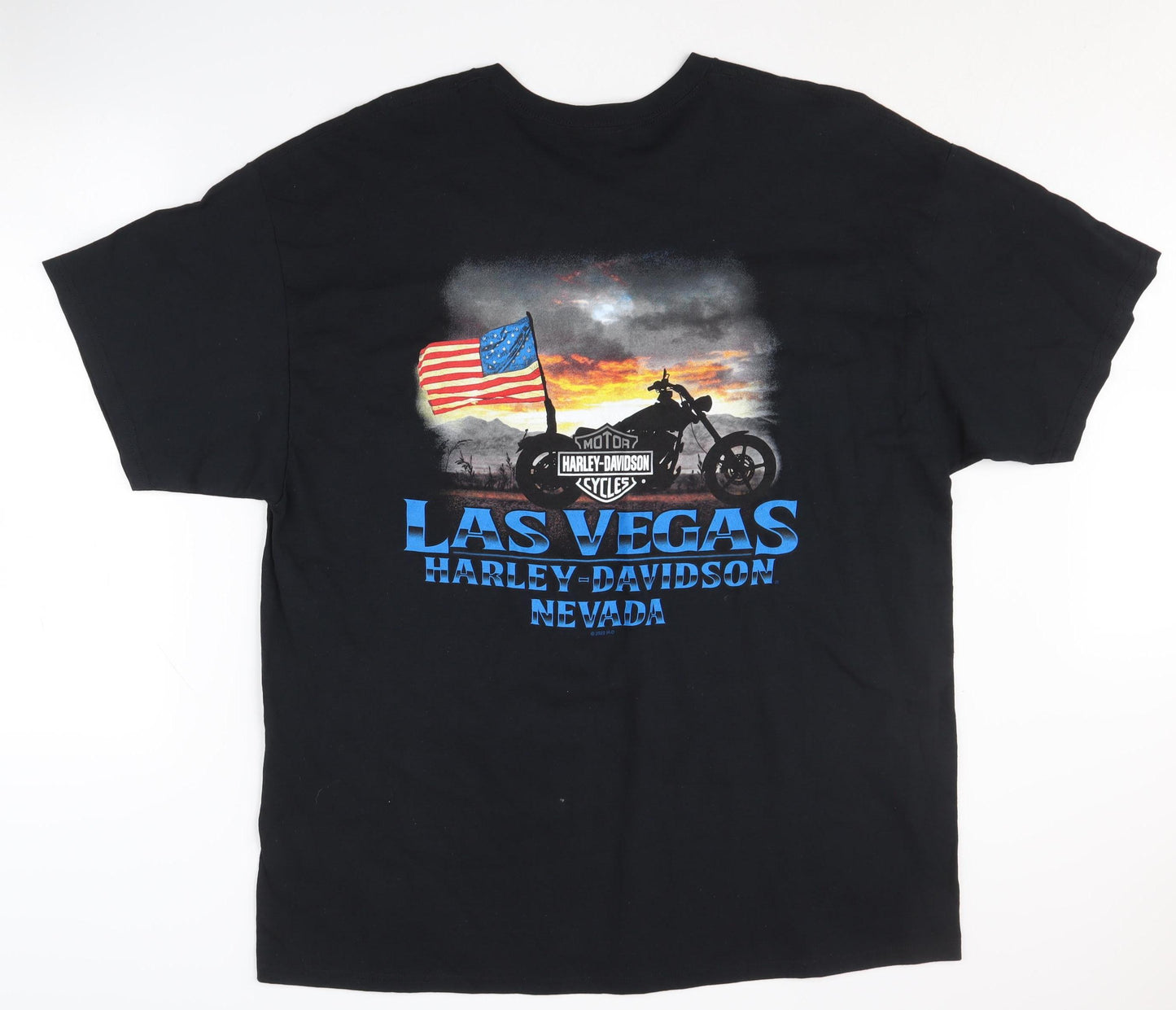 Harley-Davidson Men's 2XL Black Motorcycle T-Shirt