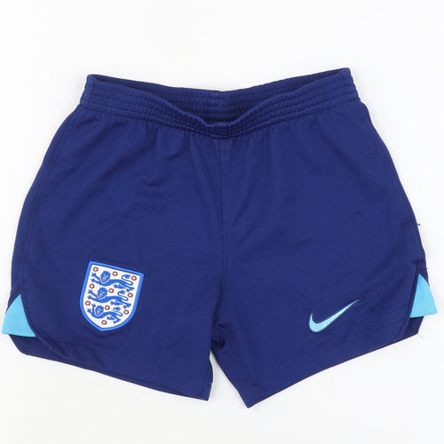 Nike Boys Blue Athletic Football Shorts XS
