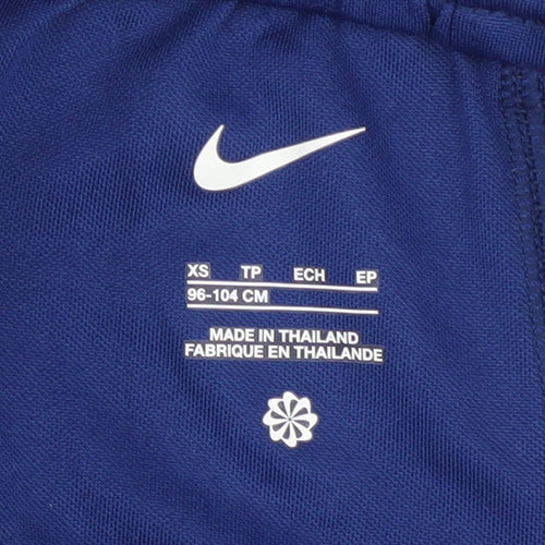 Nike Boys Blue Athletic Football Shorts XS
