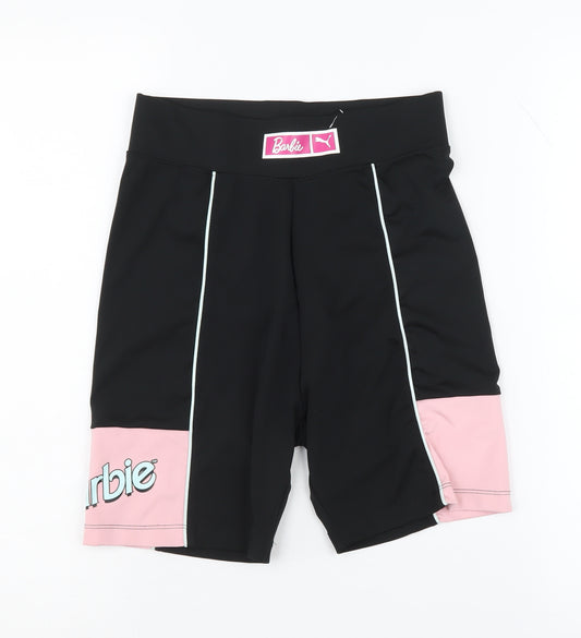 Puma Barbie Women’s Biker Shorts XS Black Pink