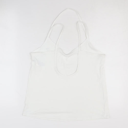 Gymshark Women's White Tank Top - Medium Camisole