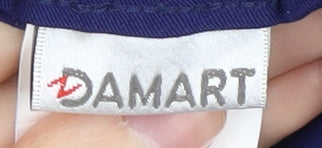 Damart Women's Blue Elastic Waist Trousers Size 16