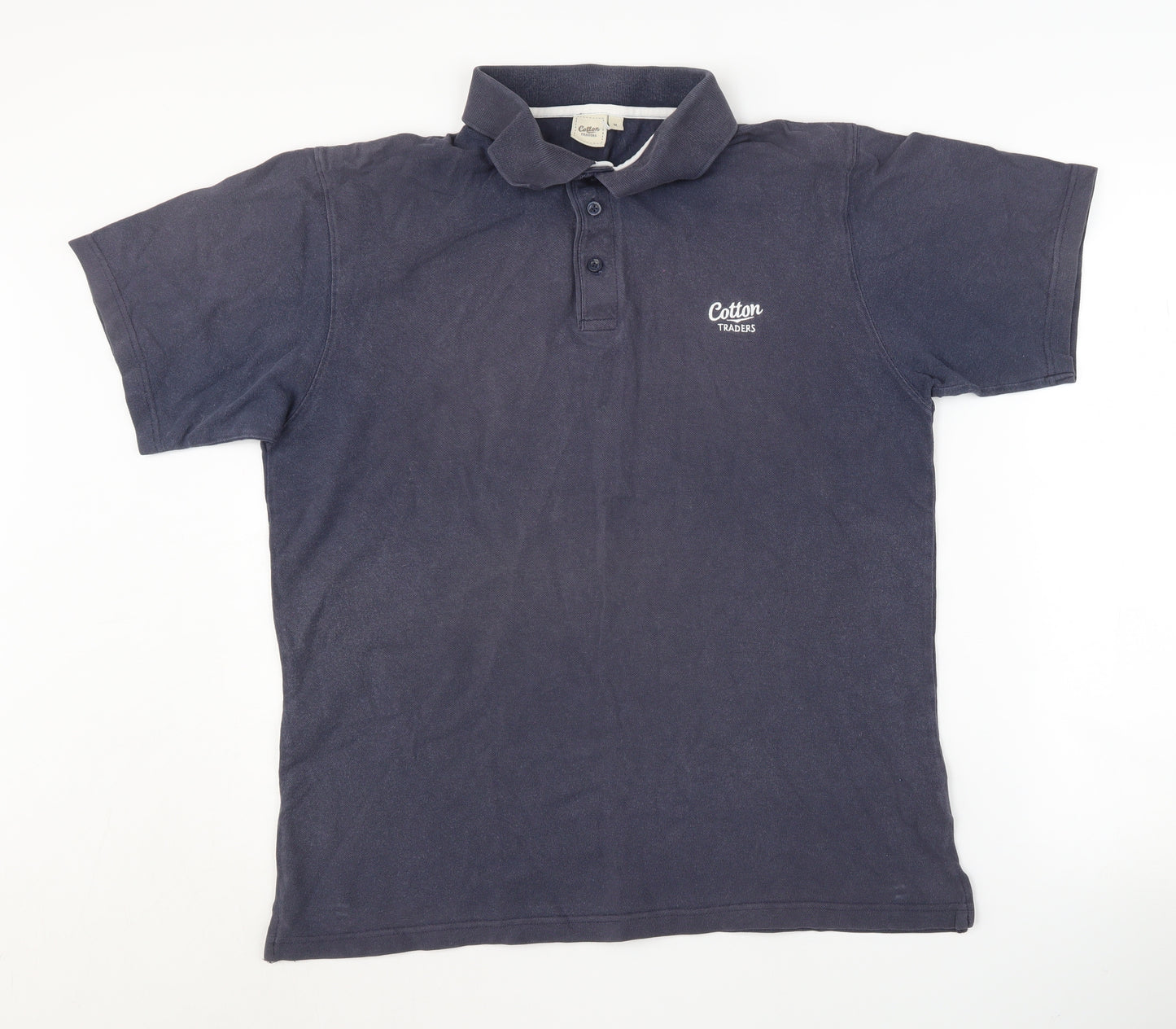 Cotton Traders Men's Blue Polo Shirt M