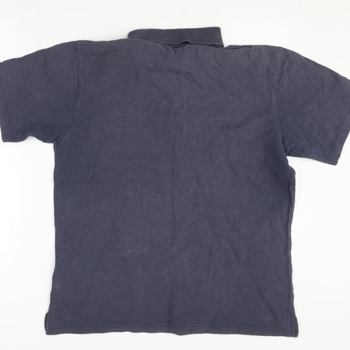 Cotton Traders Men's Blue Polo Shirt M