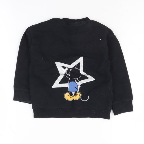 Disney Unisex Mickey Mouse Jumper, Black, 18-24 Months