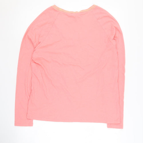 Hush Women's Pink Scoop Neck Pullover Jumper S