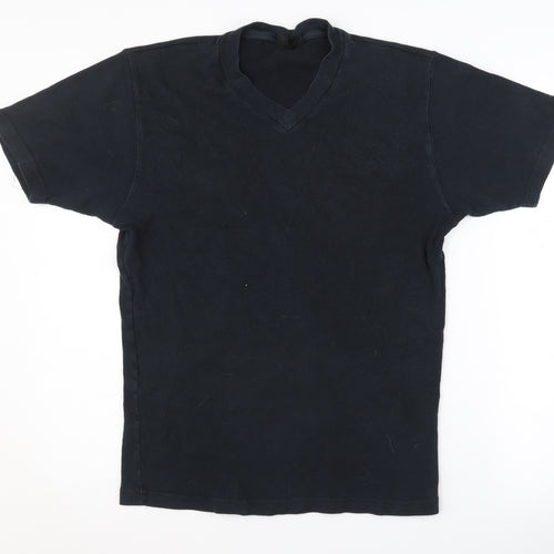 Wrangler Men's Black V-Neck T-Shirt, Size L