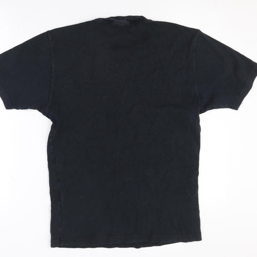 Wrangler Men's Black V-Neck T-Shirt, Size L