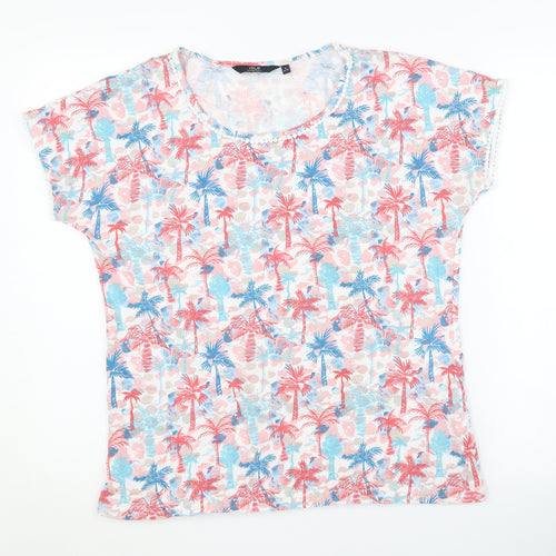 ISLE ESSENTIALS Women's Multicoloured Floral T-Shirt S