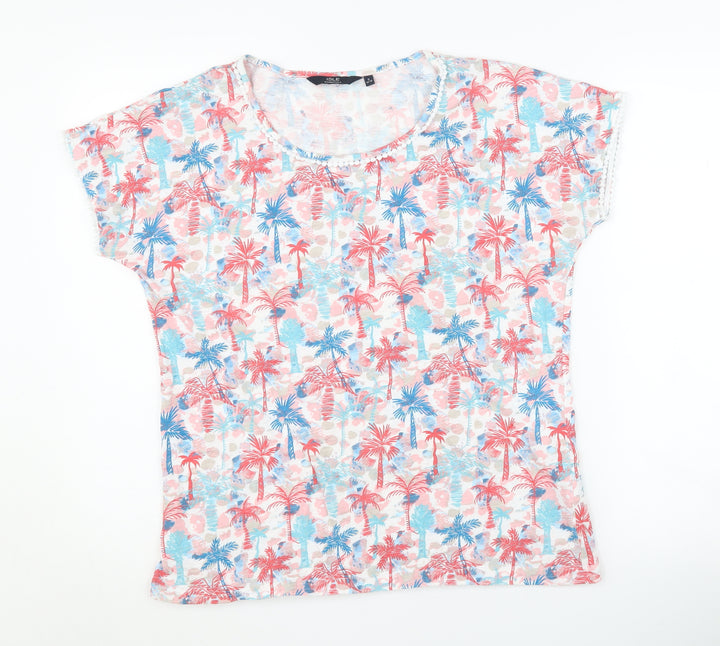 ISLE ESSENTIALS Women's Multicoloured Floral T-Shirt S