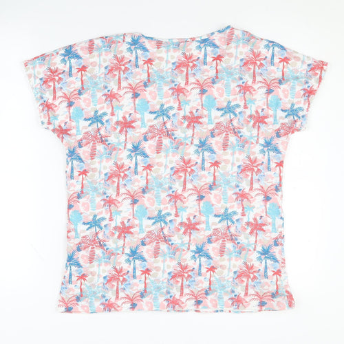 ISLE ESSENTIALS Women's Multicoloured Floral T-Shirt S