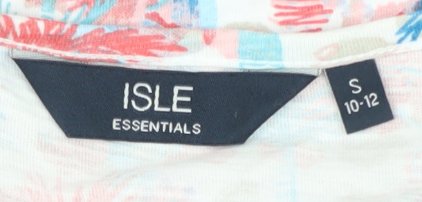 ISLE ESSENTIALS Women's Multicoloured Floral T-Shirt S