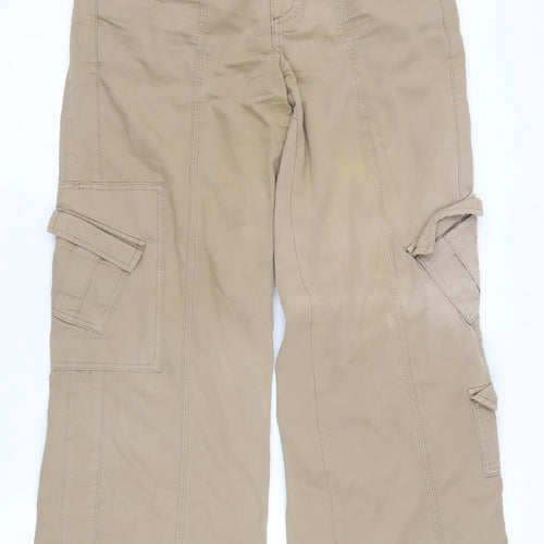 BDG Urban Outfitters Men's Beige Cargo Trousers S