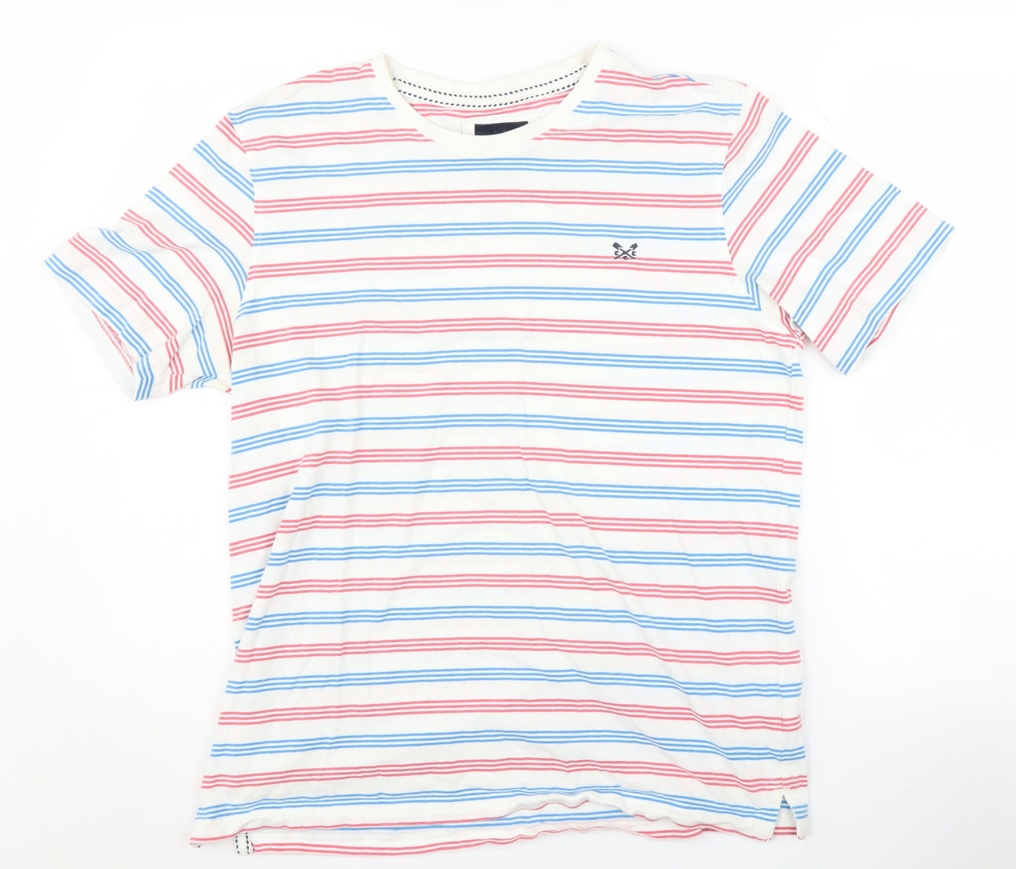 Crew Clothing Company Men's Multicoloured M Striped T-Shirt