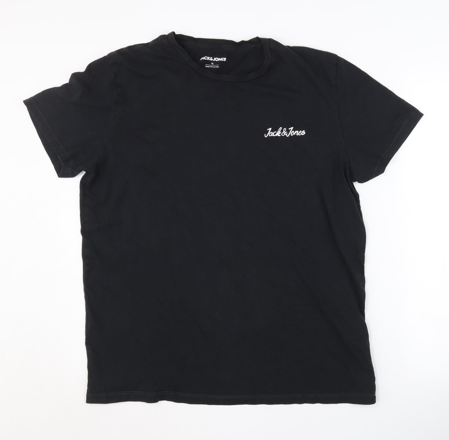 Jack & Jones Men's Black XL Cotton T-Shirt