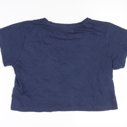 Brave Soul Women's Blue Christmas Pyjama Top S