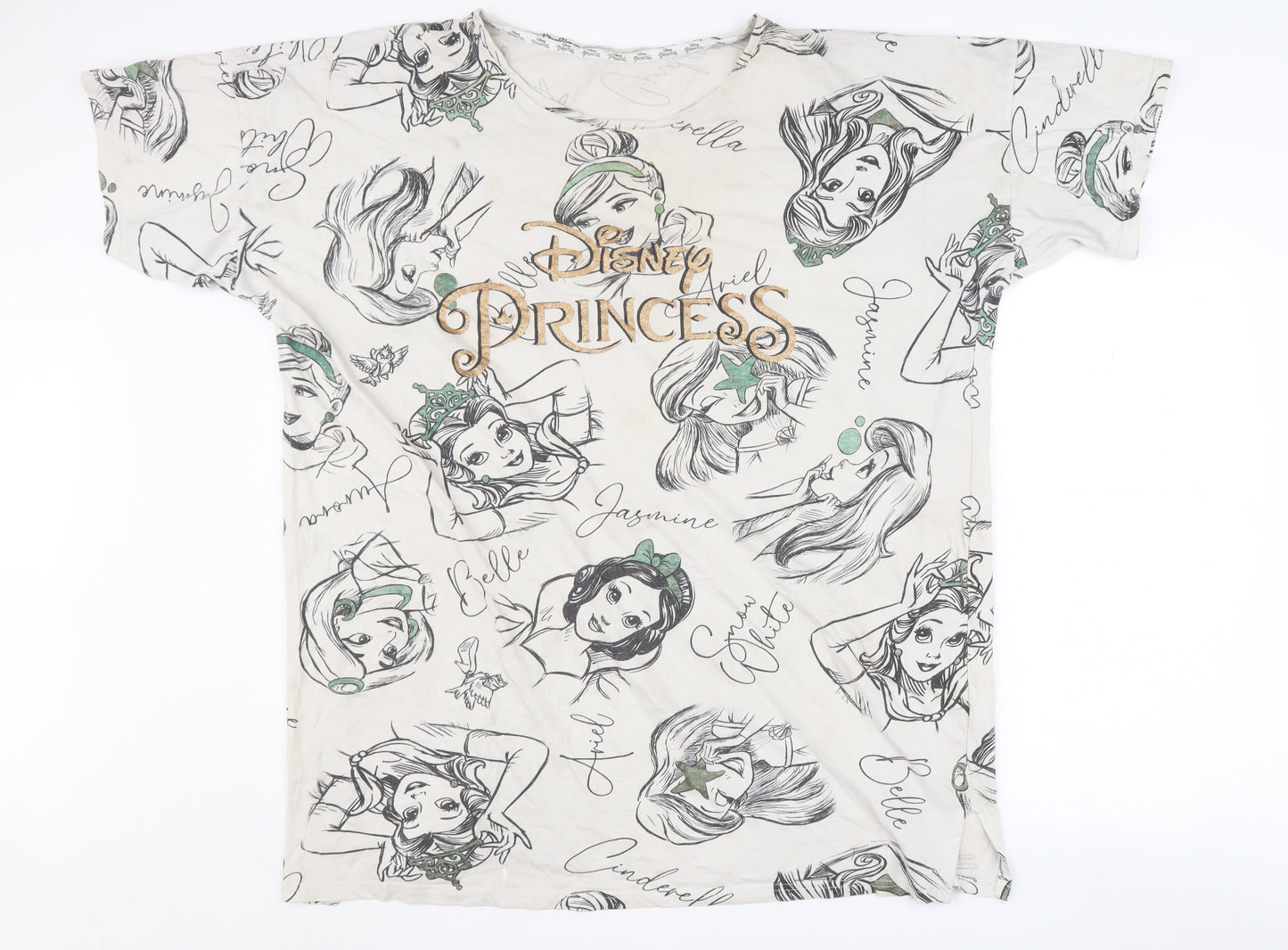Disney Women's Princess Nightshirt 20-22 White