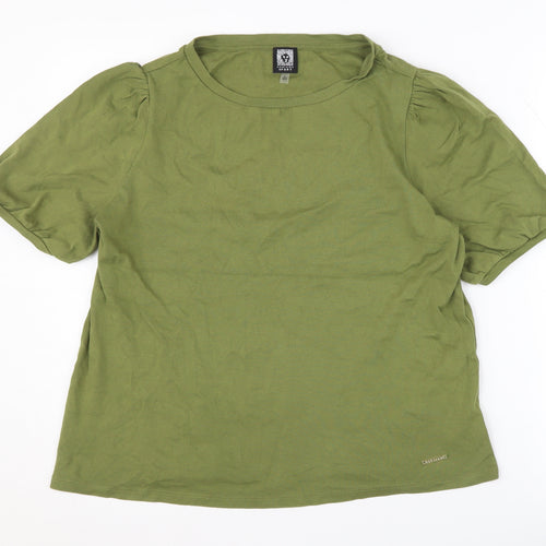 Anne Klein Women’s Green Crew Neck T-Shirt Large