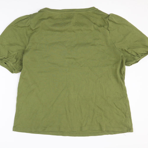 Anne Klein Women’s Green Crew Neck T-Shirt Large