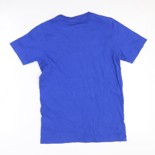 Nike Boys Blue Cotton T-Shirt M - Stylish Casual Wear