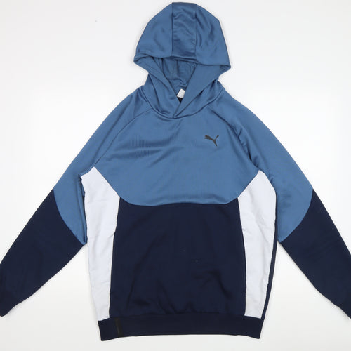 Puma Men's Blue Pullover Hoodie M