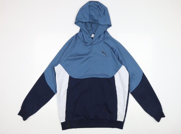 Puma Men's Blue Pullover Hoodie M