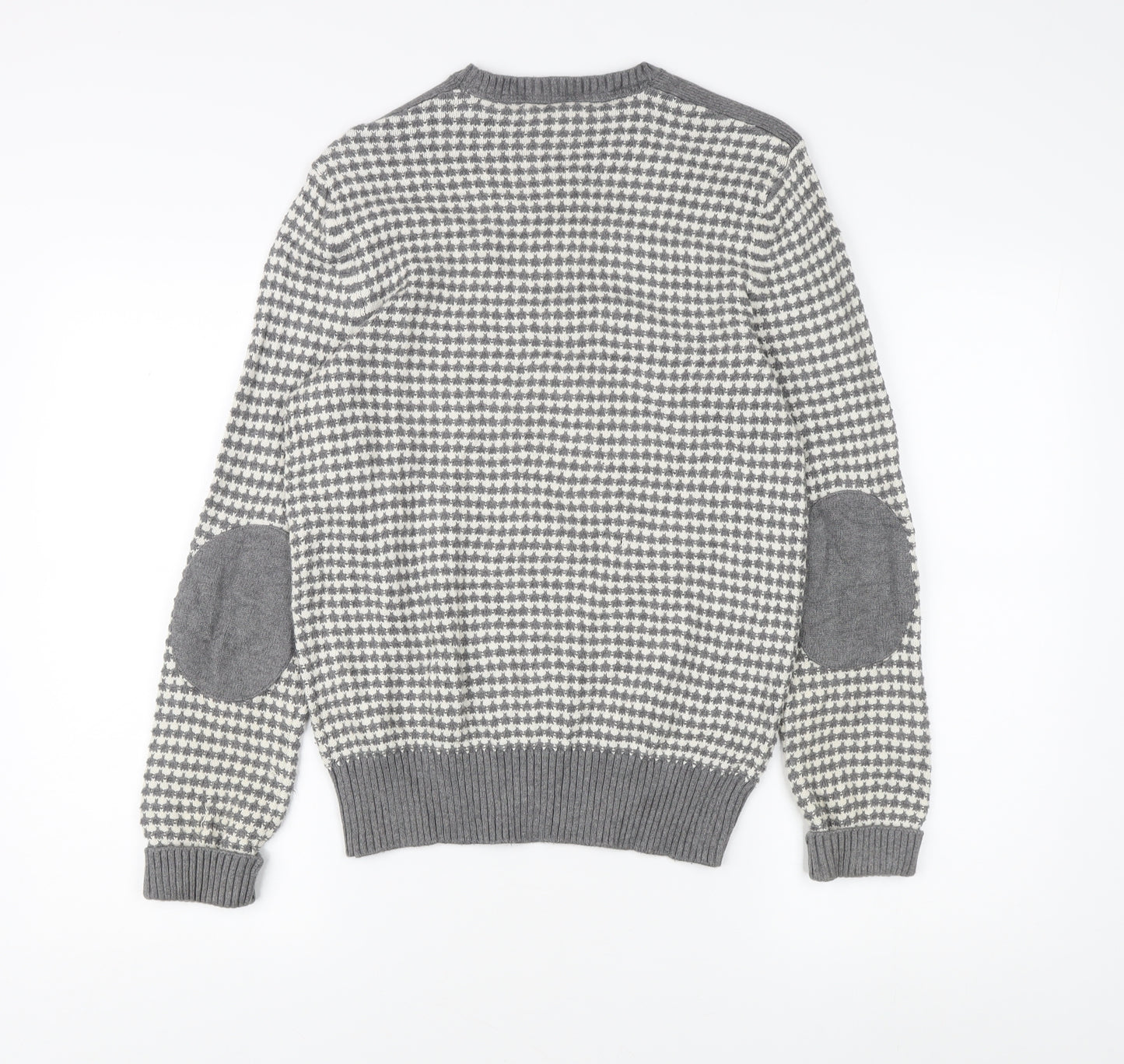 Banana Republic Men's Grey S Geometric Knit Pullover