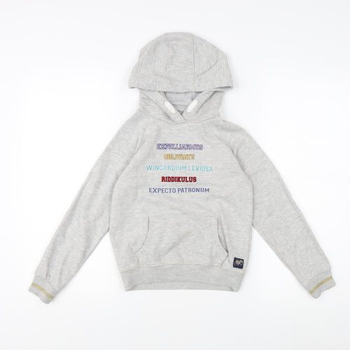 Marks and Spencer Boys Harry Potter Hoodie, Grey, 8-9 Years