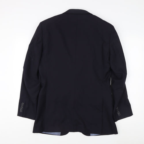 T.M. Lewin Men's Blue Regular Fit Suit Jacket 39R