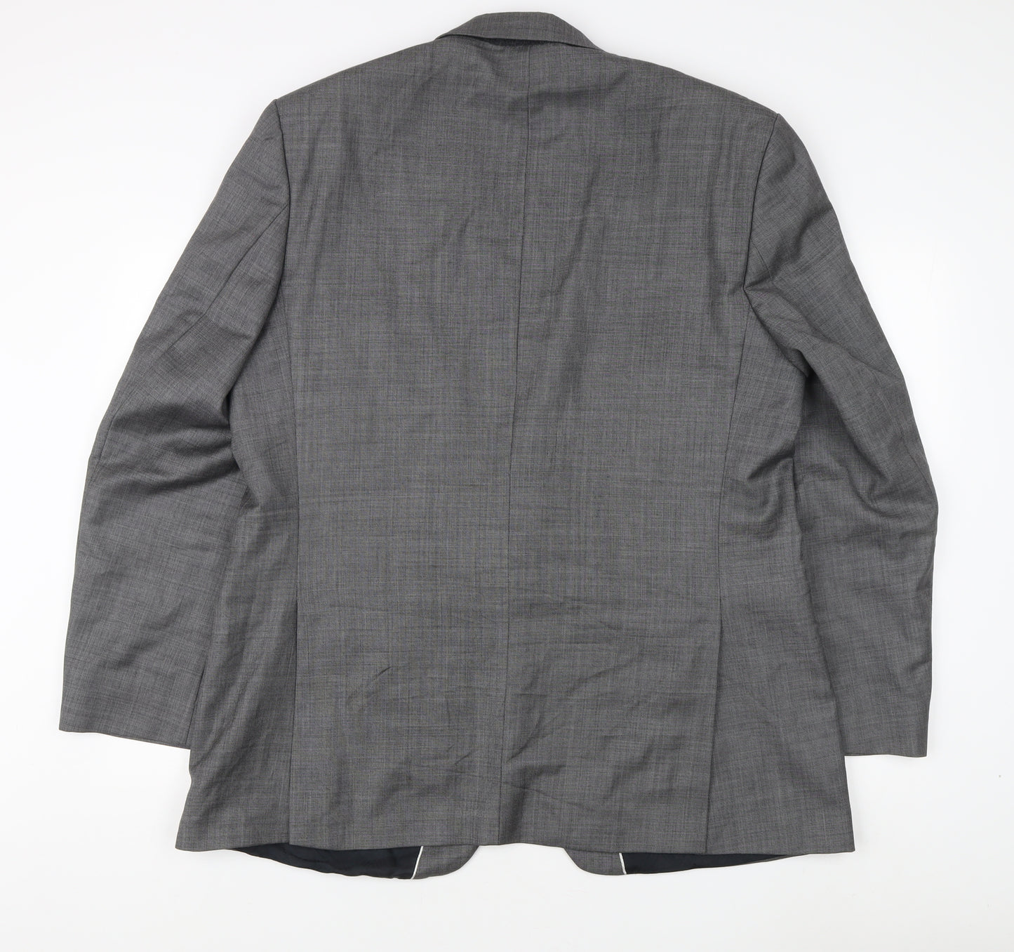 Jeff Banks Men's Grey Wool Blazer Size 46 Long