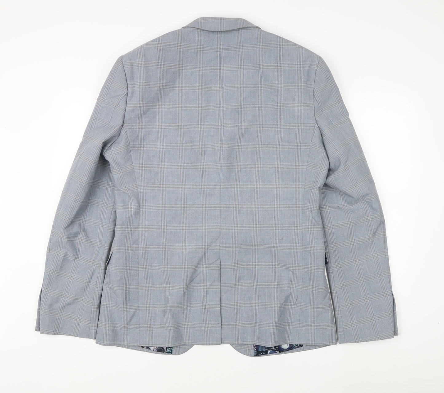 Ben Sherman Men's Grey Single Breasted Suit Jacket Size 42 Regular