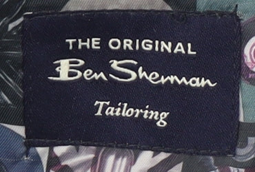 Ben Sherman Men's Grey Single Breasted Suit Jacket Size 42 Regular