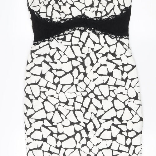 GOLD Women's Geometric Sheath Dress Size 10