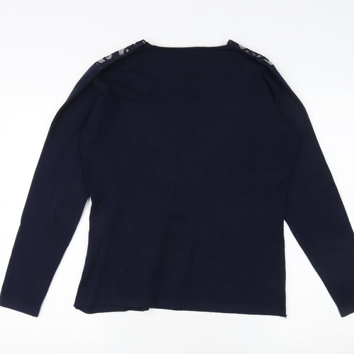Bluoltre Jeans Women's Blue Pullover Jumper L