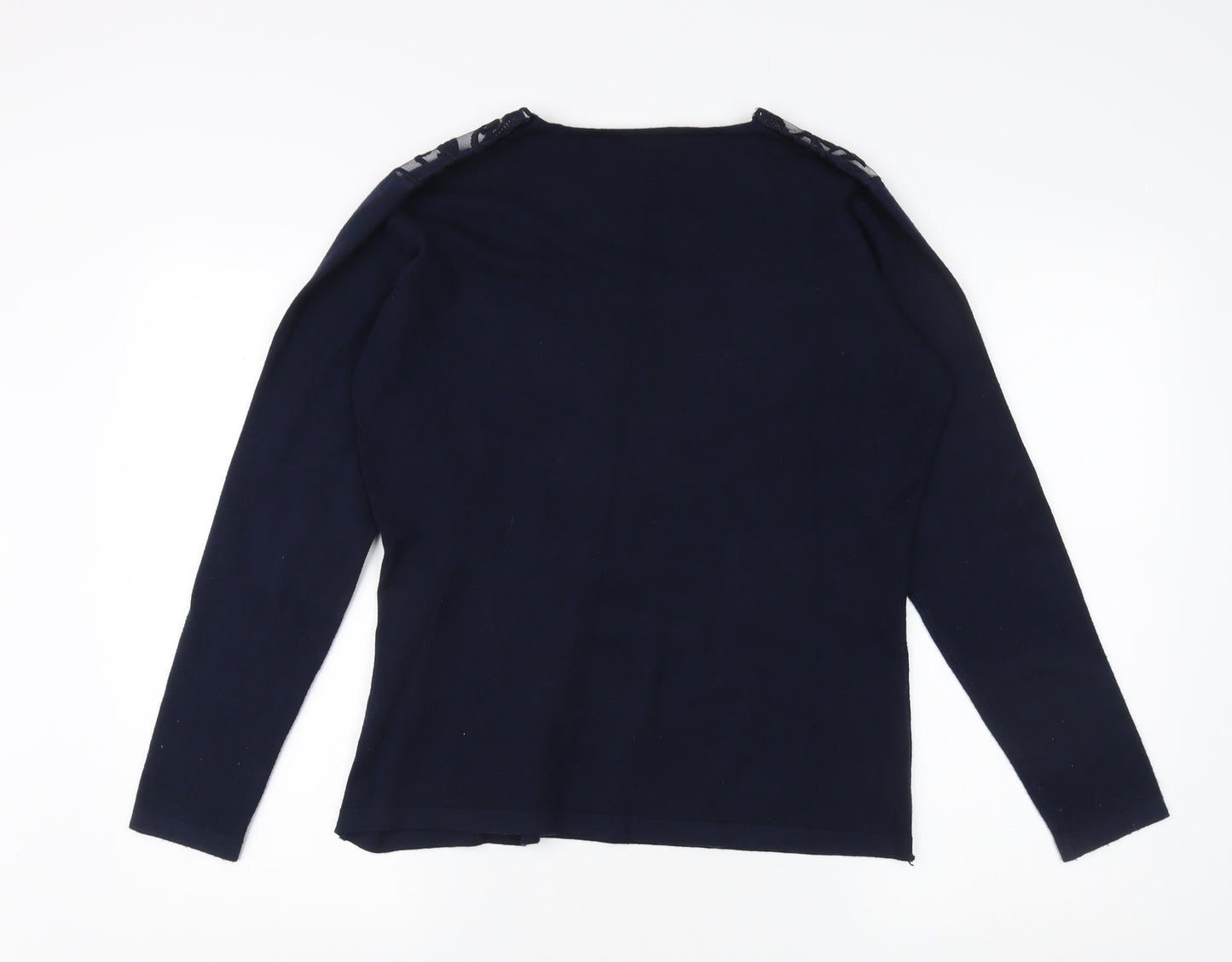Bluoltre Jeans Women's Blue Pullover Jumper L