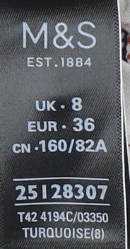 Marks and Spencer Floral Women's Dress, Size 8, Multicoloured