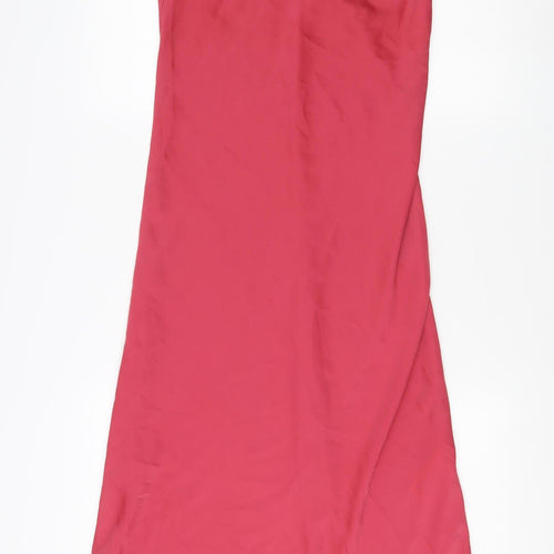 Uniqlo Women's Red Midi Slip Dress XS, Summer Casual