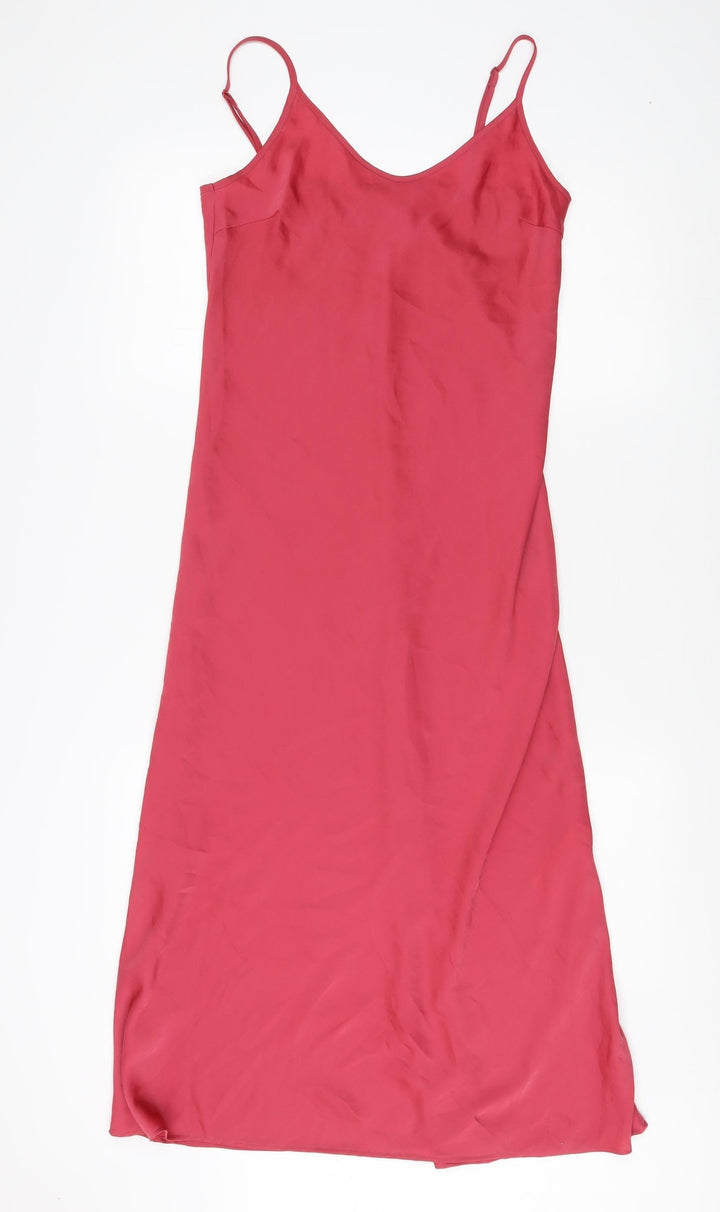 Uniqlo Women's Red Midi Slip Dress XS, Summer Casual