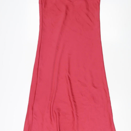 Uniqlo Women's Red Midi Slip Dress XS, Summer Casual