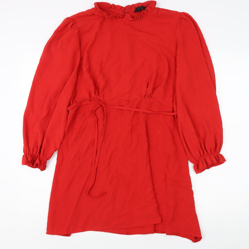 New Look Women's Red Dress, Long Sleeve, Size 18