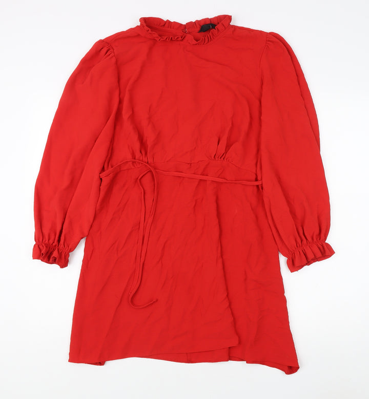 New Look Women's Red Dress, Long Sleeve, Size 18