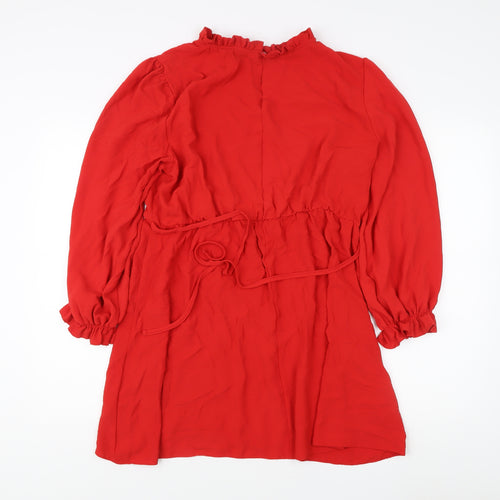 New Look Women's Red Dress, Long Sleeve, Size 18