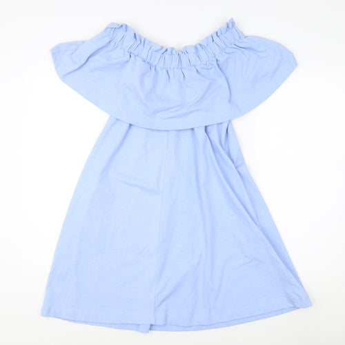 H&M Women's Blue Off Shoulder Dress Size 8