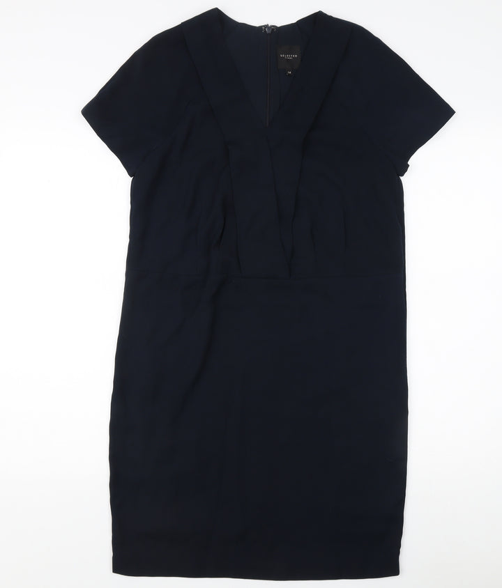 Selected Femme Women's Black Sheath Dress, Size 6