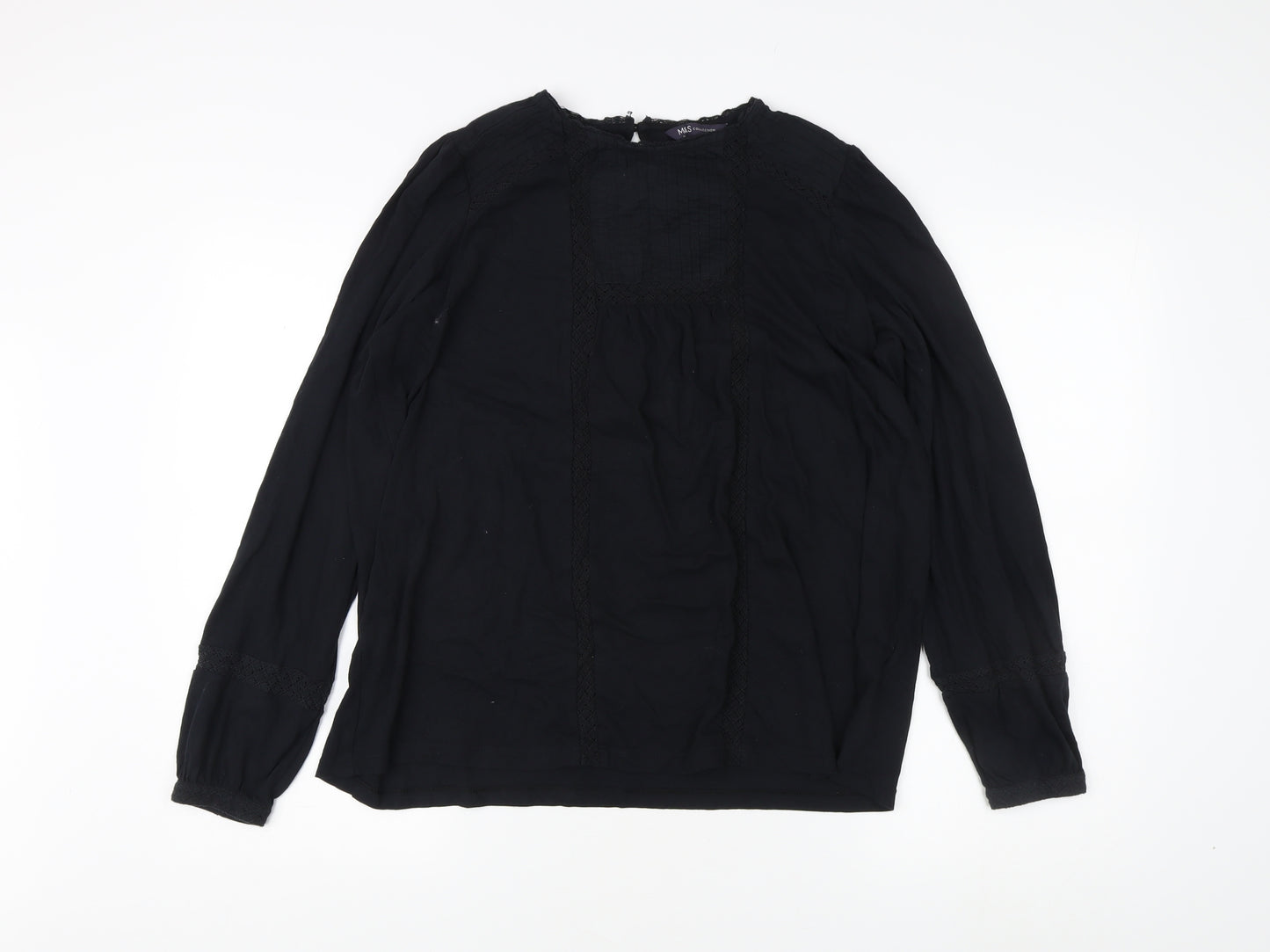 Marks and Spencer Women's Black Blouse Size 12