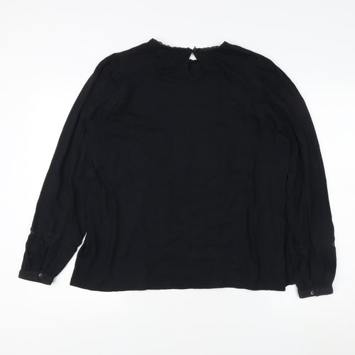 Marks and Spencer Women's Black Blouse Size 12