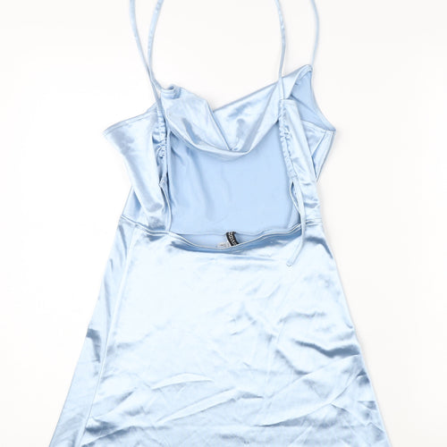 H&M Divided Women Blue Sleeveless Strappy Dress Size 8