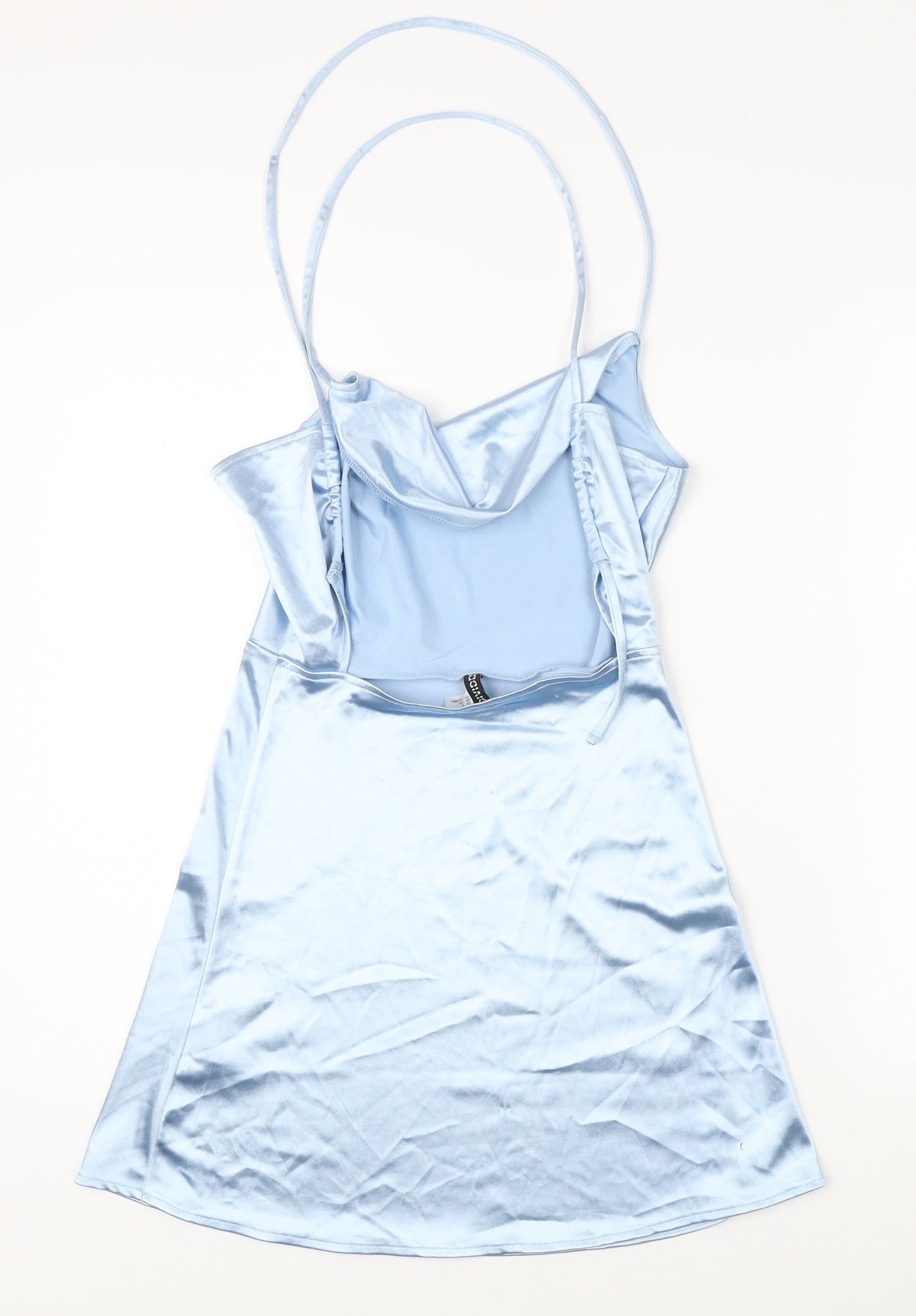 H&M Divided Women Blue Sleeveless Strappy Dress Size 8