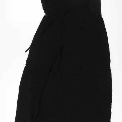 Topshop Women's Black Strappy Dress, Size 10